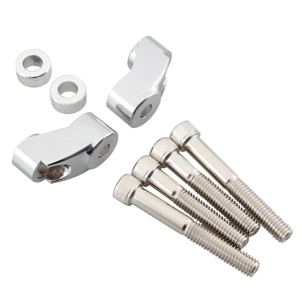 39mm/49mm Tubes Motorcycle Turn Signal Light Relocation Kit Front Indicator Mount Bracket For Harley Dyna FXR Sportster XL883