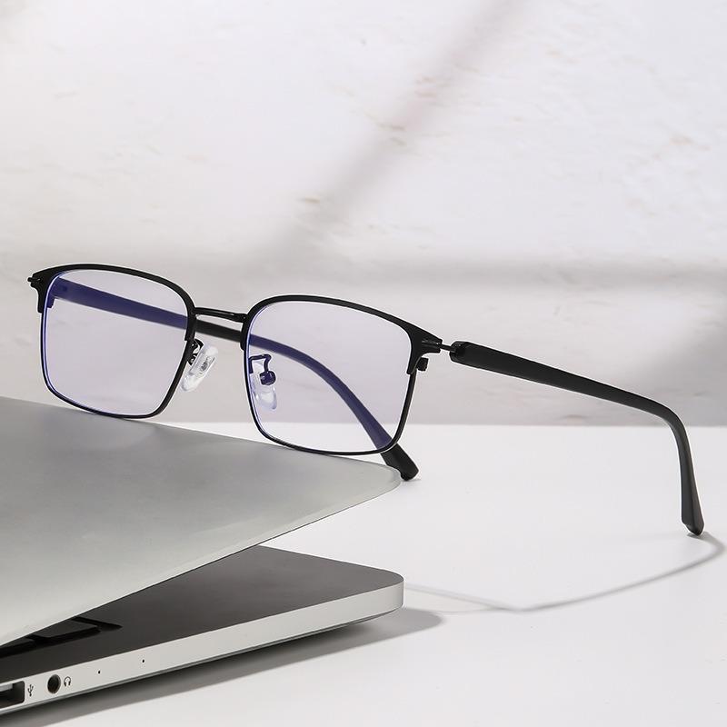 Women Blue Light Filter Eyeglasses Men's Retro Business Eyeglass Lightweight Glasses Clear Vision