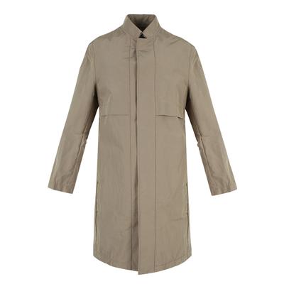Renomahomme Katoen-Nylon Blend Opstaande Kraag Trenchcoat Beige Rnambh05A
