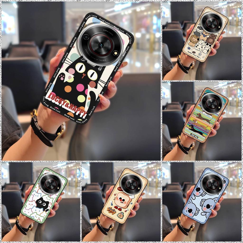 Cute Cartoon Phone Case For ZTE Blade A75 5G/Nubia Focus 5G/Calf 5G Soft case Durable Dirt-resistant Anti-dust Graffiti