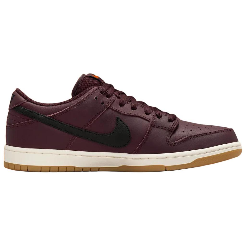 Nike SB Dunk Low Pro Burgundy Crush Unisex Sneakers Red Black-Mystic-Dates-Sail-Gum-Light-Brown-Safety-Orange IO2304-600