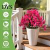 Realistisches Heim-Ornament Künstlicher Bougainvillea-Kugelbaum, Kunstseidenblumen mit Erdspieß, UV-beständige Blumen für die Haustür