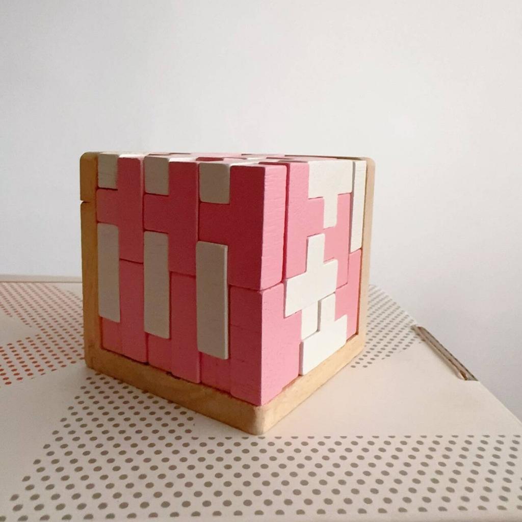 Wooden Magic Fight Creative Decompression 54T Luban Lock Tetris Adult Children's Educational Leisure Intellectual Toys