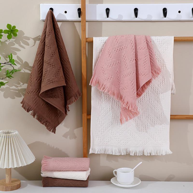Pure cotton 32 strands Turkish tassel towel wedding soft gauze face towel hand gift