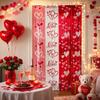 1×2 cm Valentine's Day Rain Curtain Romantic Party Curtain Wall Decor  Wedding Anniversary
