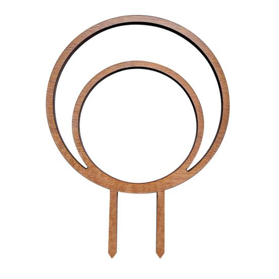 Round Wooden Plants Trellis Indoor Outdoor Potted Flowers Plants Climbing Small Houseplants Vine Ivy Support Concentric Circles Stake