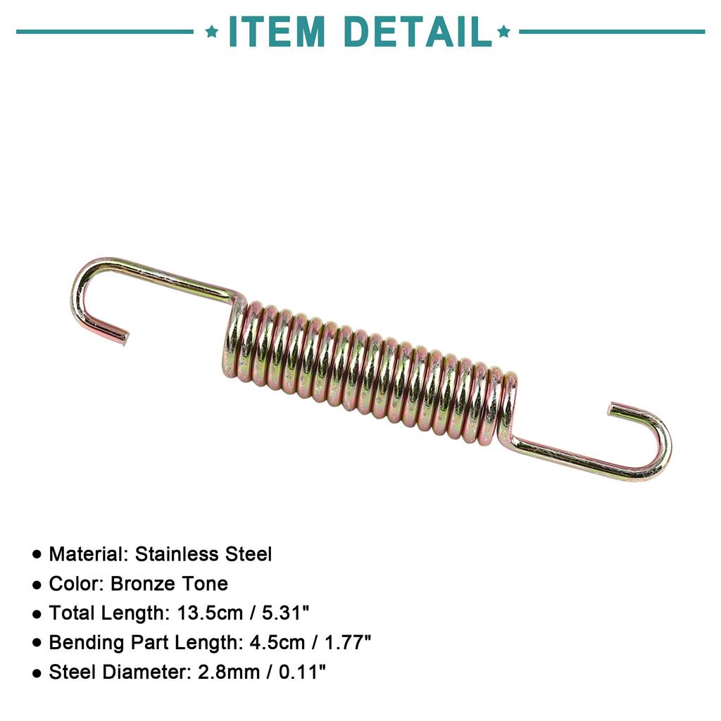 ACROPIX Motorcycle Kickstand Side Stand Return Spring Compatible with BM Compatible with 150 Bronze Tone 1pcs