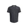 Under Armour Logo Print Loose Fit Crew Neck Short Sleeve T-Shirt Men Tops Black 1382796-001