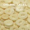 5Pcs Two-Eye Fruit Material Button Knitted Cardigan Sweater Jacket Button Suit Coat Clothing Decorative Button