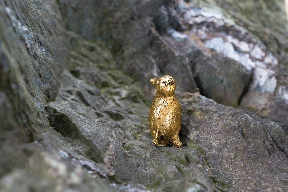 Penguin 22ct Gold Plated British Made Animal Art Figure Collection