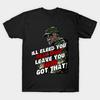 Men Black Print T-shirt Ill Bleed You No-Cut Transfer Paper Print Cotton Tshirt