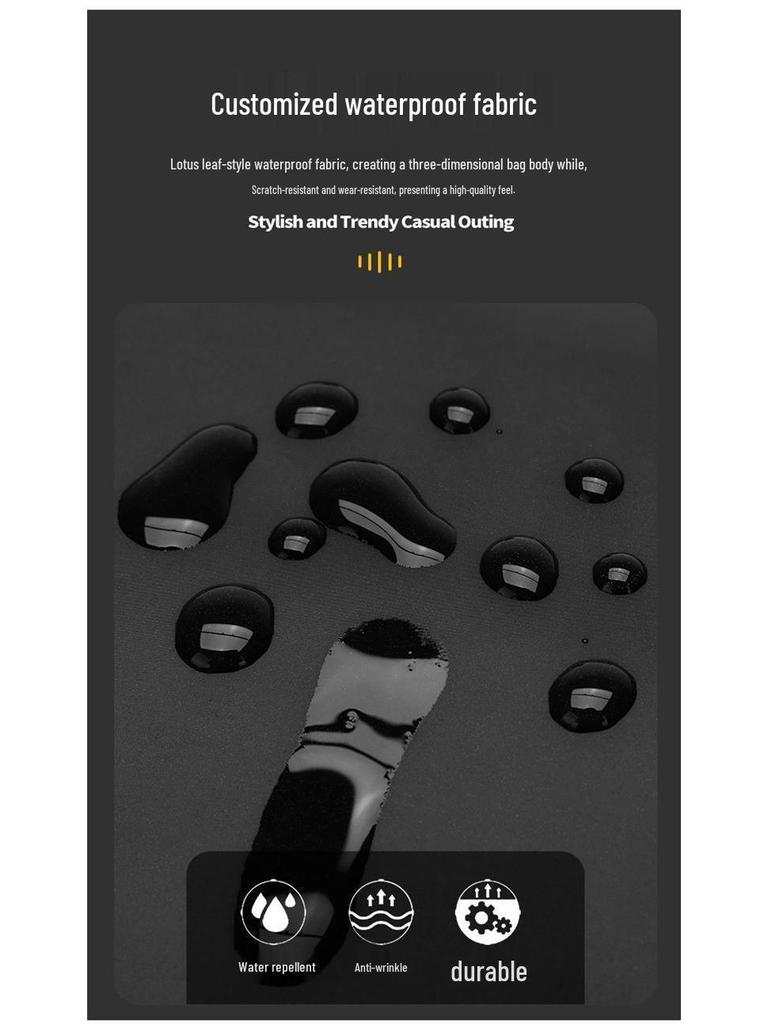 Wasserdichte Umhängetasche für Herren – Großes Fassungsvermögen, lässige Outdoor-Schultertasche