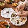 6 Grids Sushi Press Japanese Style Onigiri Mold Practical Triangle Sushi Mold  Japanese Cuisine