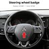1pcs Car ABS Car Steering Wheel Center Stickers for Mitsubishi Lancer EX Galant ASX Outlander Pajero Eclipse Badge Accessories