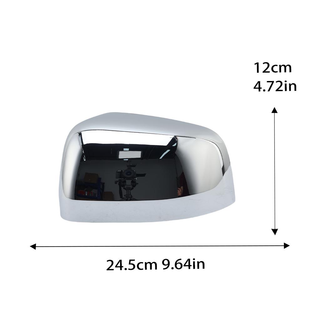 Rearview Mirror Cover Cap For Dodge Durango For Jeep Grand Cherokee 2011- ABS Chrome With Buckle Side Mirror Accessories 1pc left