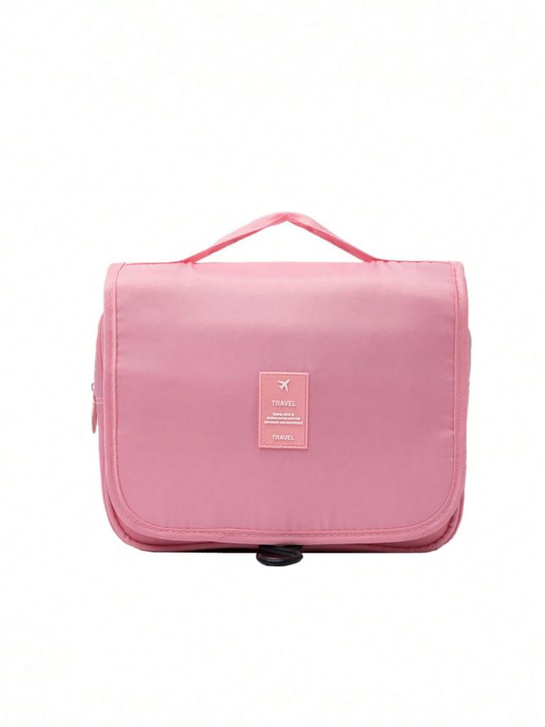 1pc Travel Toiletry Bag, Portable Cosmetic Wall Hanging Makeup Storage Bag For Shower Room Accessories