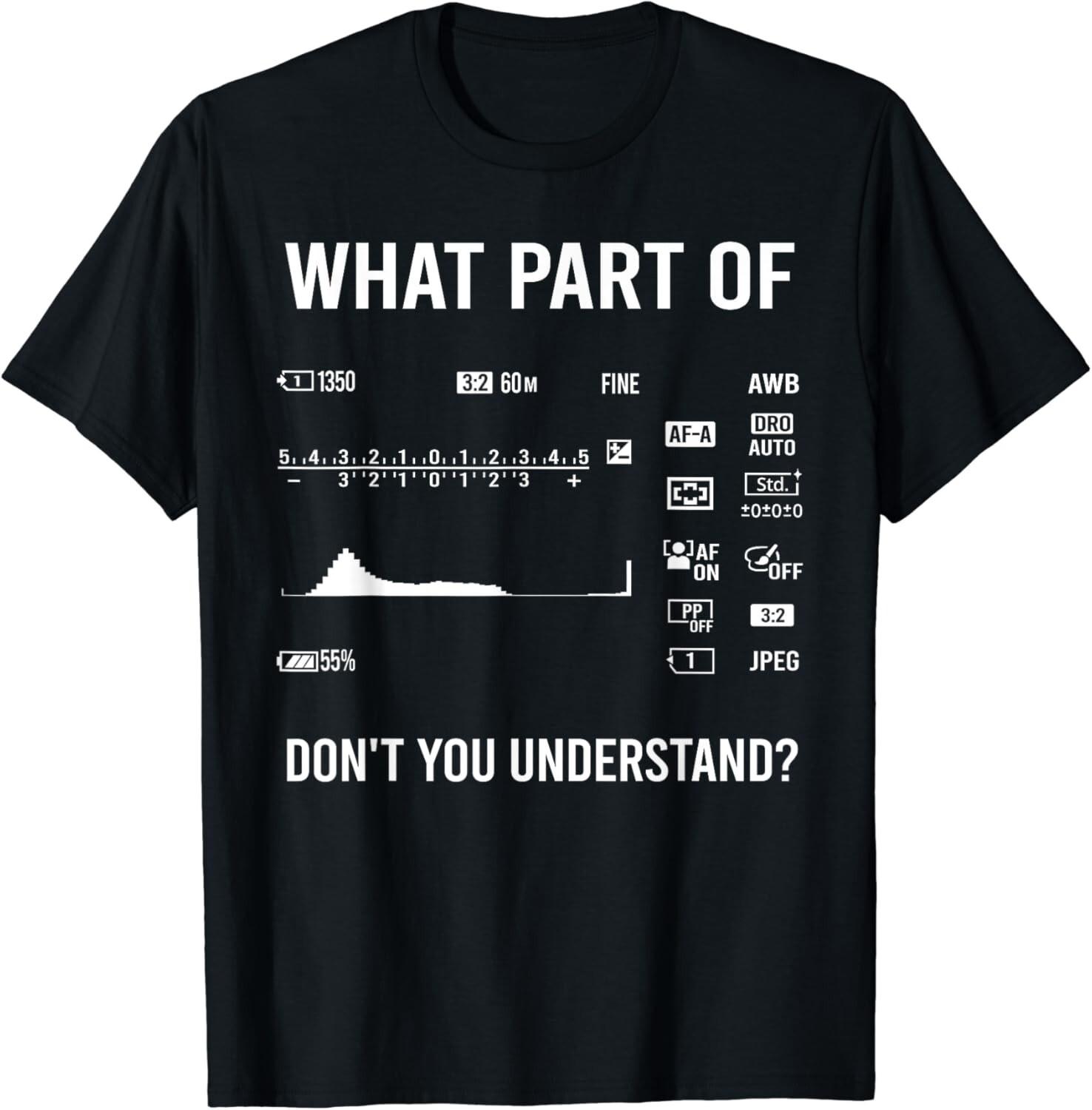 Cool Photography Art For Men Women Camera Photographer Gift Unisex T-Shirt Mens Womens Tees Top 4XL