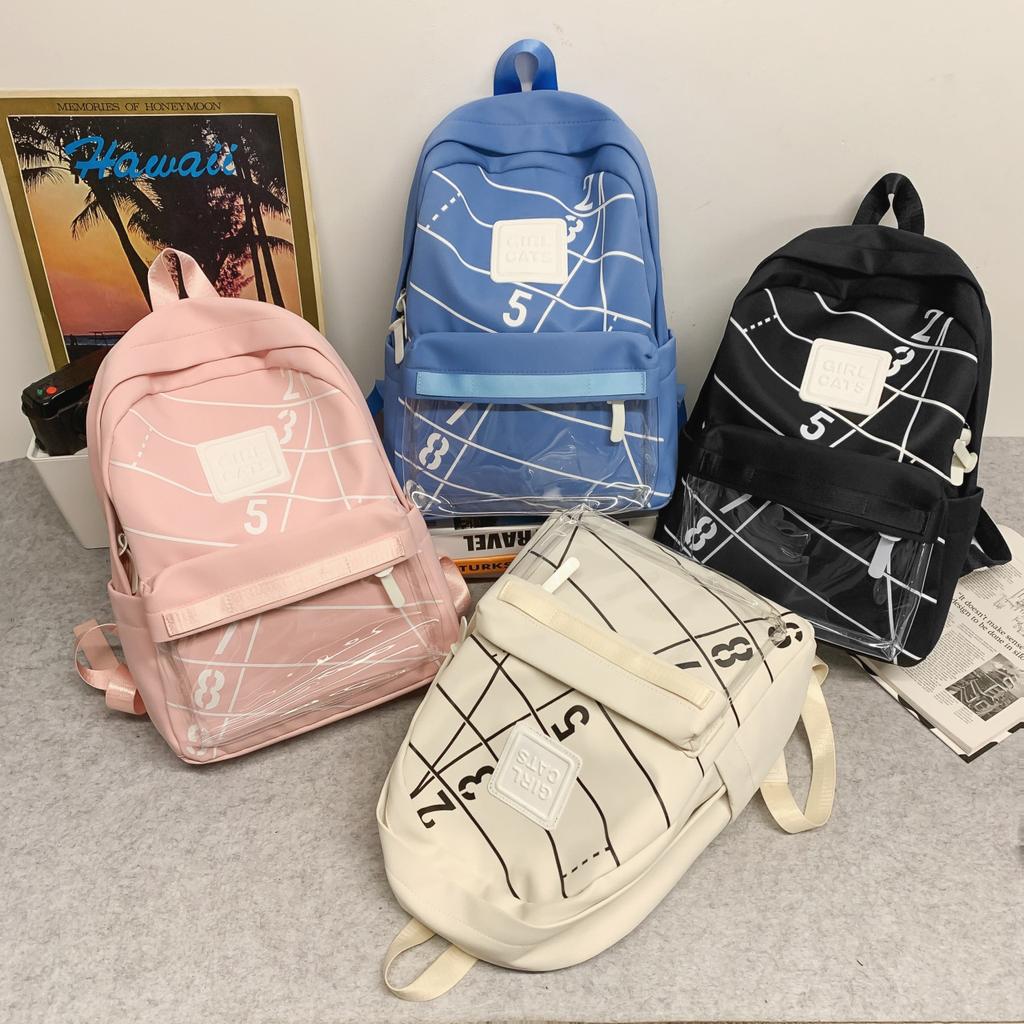 Schoolbag1011 new backpack personalized fashion lightweight waterproof load reduction large capacity universal school bag leisure travel backpack