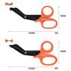 Stainless Steel Outdoor EDC Military-Grade Scissors: Bent Tip, Medical, Bandage, Tape & Cloth Cutting