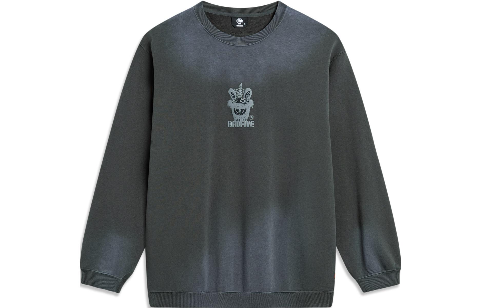 Li Ning Badfive Sweatshirt Unisex Obsidian Gray AWDTE17-1 M