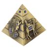 Vintage Metal Egyptian Pyramids Building Model Pyramid Statues Home Desktop Decoration Office Cafe Ornaments Travelling Souvenir