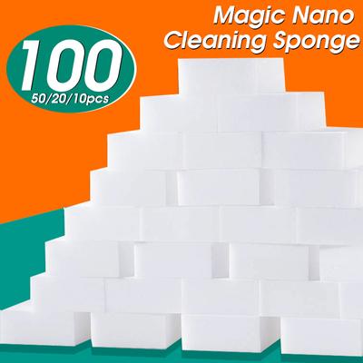 100/50/20/10pcs/lot Reusable Washable Sponges White Melamine Sponge Eraser Kitchen Bathroom Dish Washing Car Office 100*60*20mm