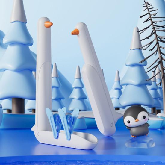 Wall Mount Clothes Hanger Storage Rack Punch-free Installation Folding Plastic Hanger Holder