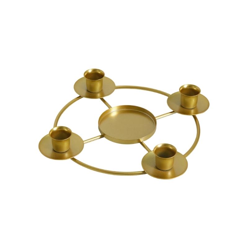 Decorative Candle Stands Iron Taper Candle Holders Candelabra Retro Candlestick Holders for Wedding,Table Centerpieces