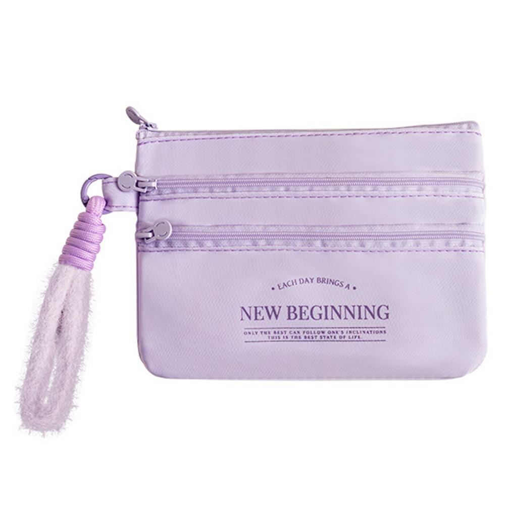 

Creative 3 Layer ID Card Storage Bag Waterproof Safe Passport Holder Wallet with Rope Simple Travel Card Bag Boarding Card
