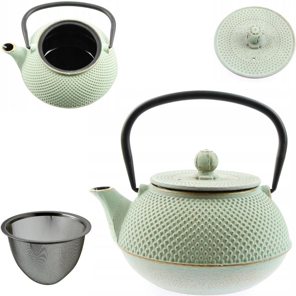 Cast Iron Kettle 0.8 L Infuser Strainer For Brewing Tea And Herbs