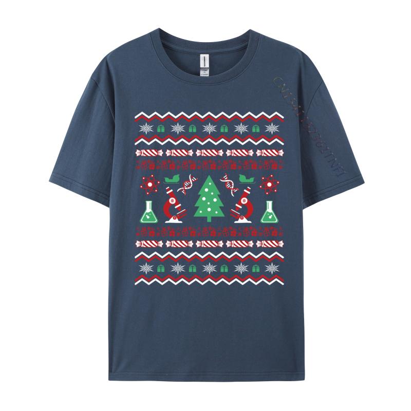 Science Laboratory Ugly Christmas Sweater Dna Microbiology T-Shirt Short Sleeve Retro Classic T Shirts Clothing Graphic