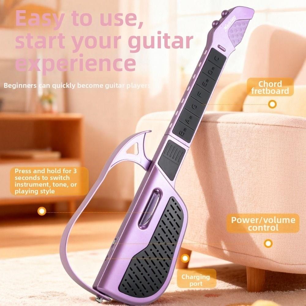Foldable Smart Stringless Guitar Music Enlightenment Instrument  For Beginner Entry Level