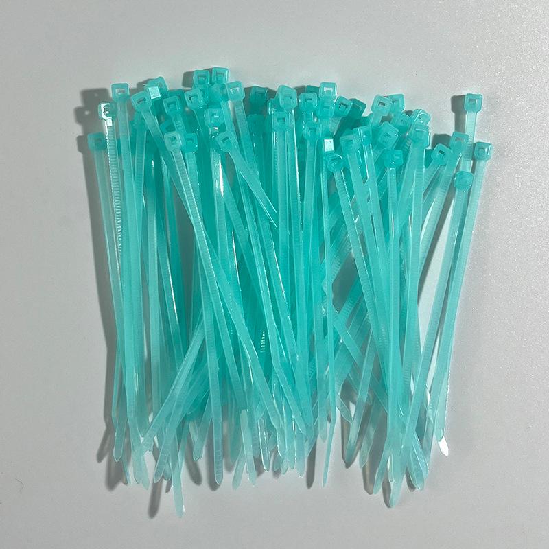 Multi-Color Nylon Zip Ties - 2x100 Pack, Small 2.4mm Wide In Blue, Red, Yellow, Green, Orange, Black, White & Pink