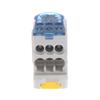 Ukk 80A/125A/160A 1 In Multiple-Out Distribution Box Din Rail Terminal Junction