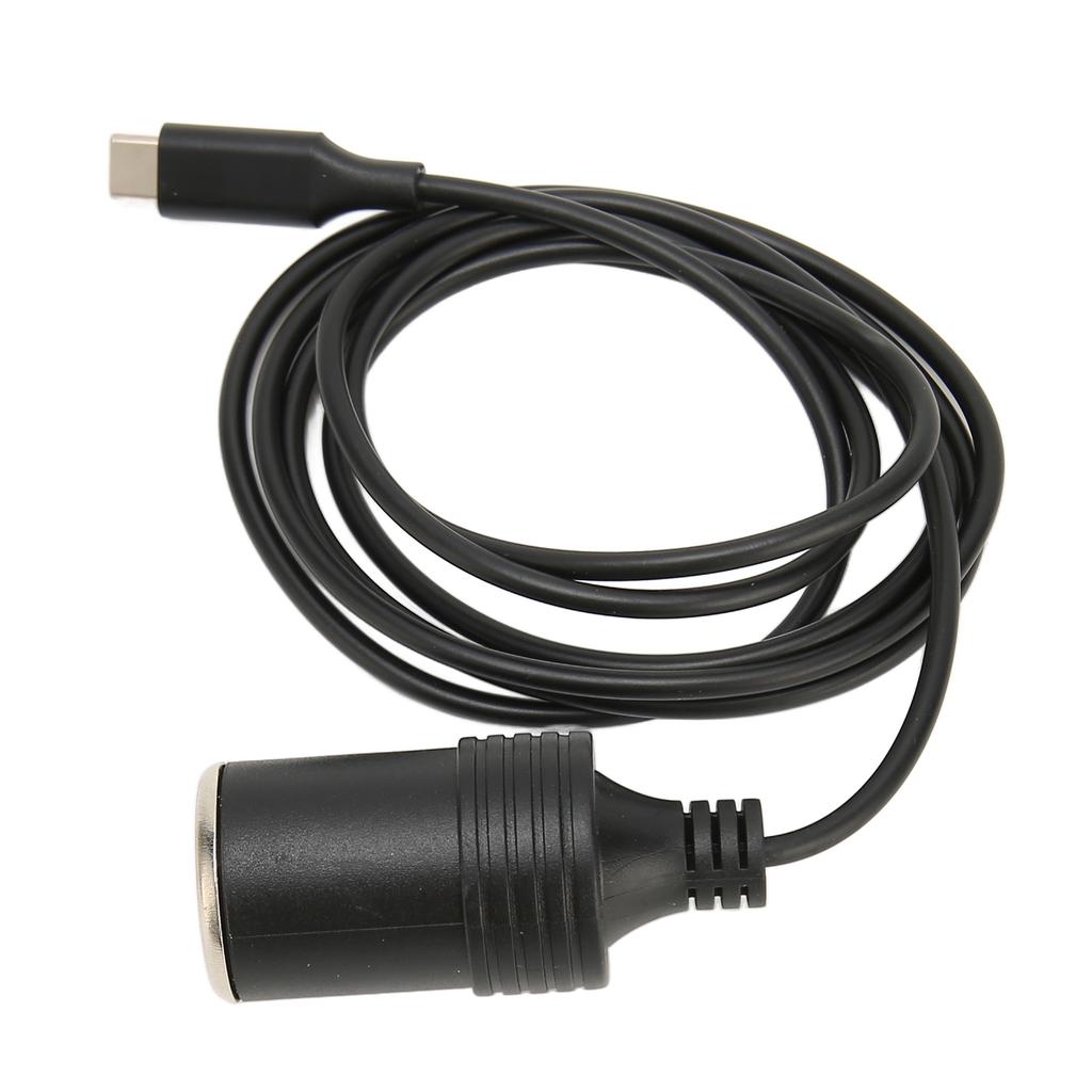 Adaptér Typ C na zapalovač cigaret 4,9 stopy dlouhý 15V3A 45W Stabilní výstup Kabel USB C na zapalovač pro