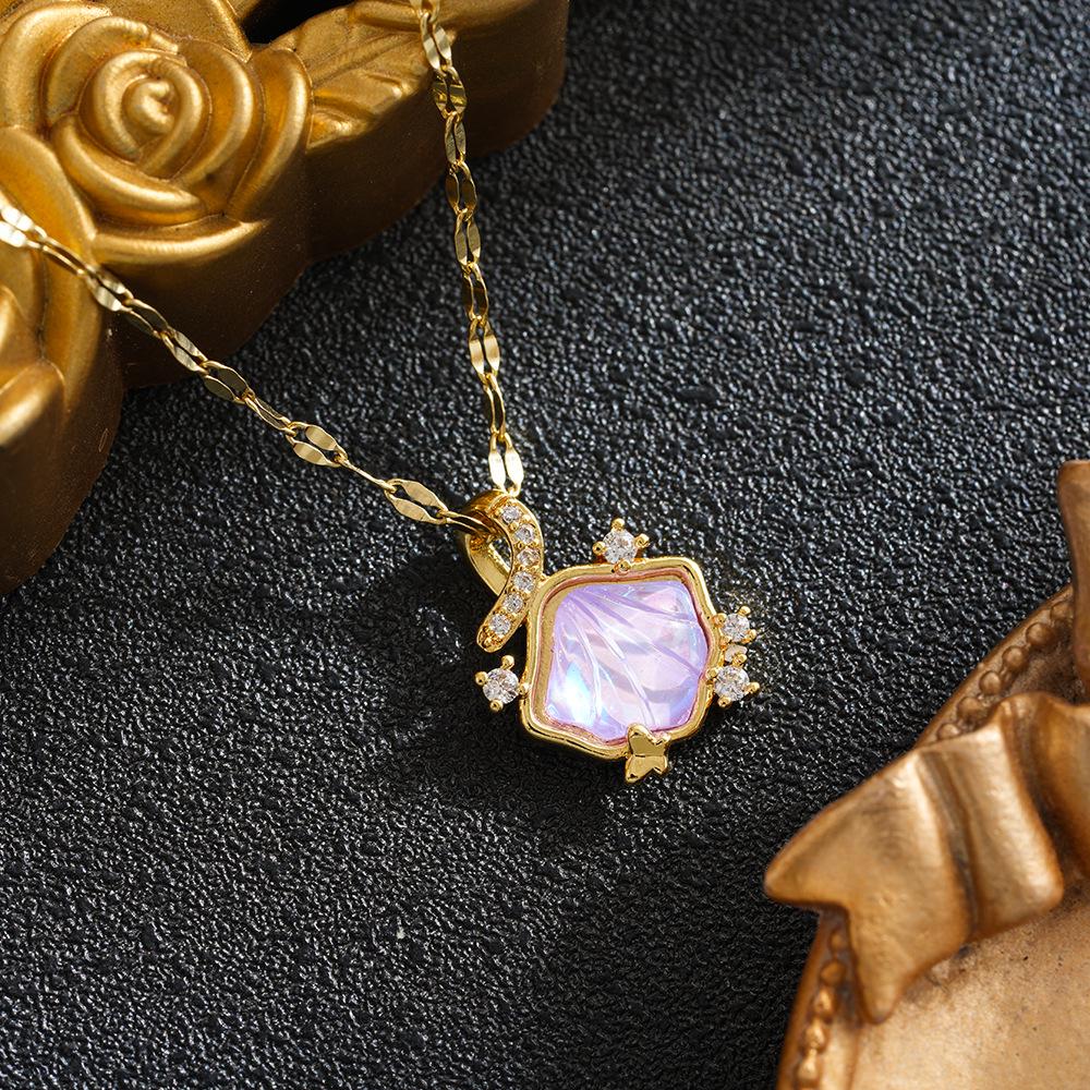 European Titanium Steel Necklace for Women: Colorfast, Versatile, Luxurious, Fashionable Collarbone Design