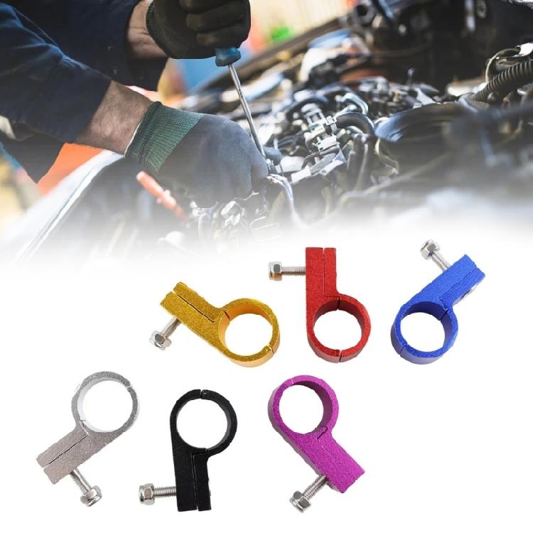 Insulated Metal Fuel Line Clamps Auto Clamp Cable Clamp Tube Holder Engine Modification Clamp Upgrades for Wiring/Hoses