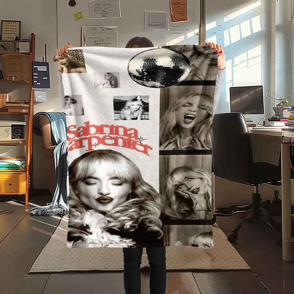 1 Stück Sabrina Carpenter Spark Decke, Hohe Qualität, Bequem für alle Jahreszeiten, Heimdekoration, Wärme und Komfort
