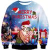 Autumn 3D Christmas Animals Printed Sweatshirts Fashionable Casual Sports Long Sleeved Men's and Women's Unisex Sweatshirts