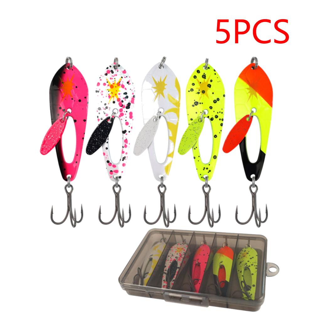 

5/10/15 шт. Металлические блесны с тройными крючками, рыболовные воблеры, крэнкбейты для ловли окуня, щуки, рыболовные аксессуары