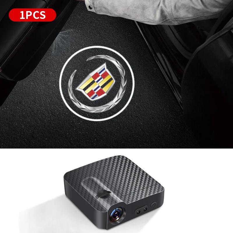 Car Door LED HD Welcome Courtesy Shadow Projector Lamp Logo Light For Cadillac SRX ATS XTS CT4 CT5 CT6 XT4 XT5 XT6 Accessories