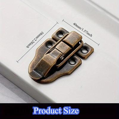 5 Stück Vintage Schmuck Holzbox Haken Schubladenriegel Dekorative Koffer Haspel Riegel Schnalle Schnalle Möbelbeschläge