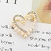1PC Fake Pearl Couple Elegant and Precise Brooch Heart Brooch Heart-Connected  Jewelry