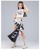 Jazz-Tanzkostüm-Set für Mädchen: 2025 Frühling/Sommer Ärmelloses Crop-Top & Taillenbund-Shorts