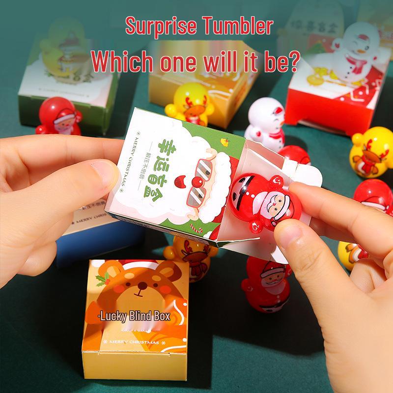 Christmas Surprise Tumbler Toy Blind Box - Student Gift & Lucky Draw Redemption