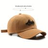 Lucky Embroidery Casual Baseball Cap Solid Color Simple Dad Hat Unisex Sun Hats For Women Men