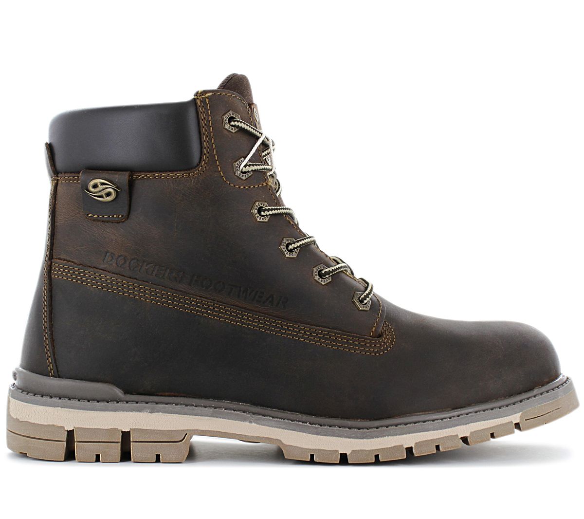 Ботинки DOCKERS by Gerli 6 дюймов - Мужские зимние ботинки обувь кожа коричневый 43LU001 ОРИГИНАЛ EU 42 UK 8 коричневый