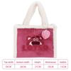[hgTUP] Chip and Dale Lotso Tote Bag, Lotso Shoulder Bag, Large Capacity Tote Bag with Interior Pocket, Thick Chip and Dale Design, Meeting Bag for