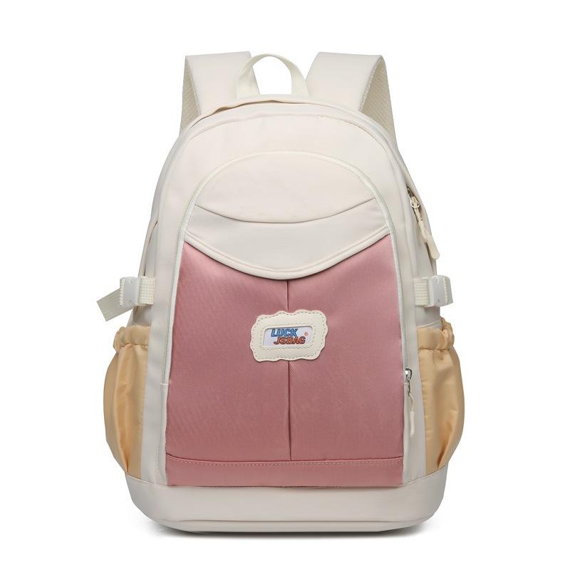 Schoolbag schoolbag female college student Japanese ins small fresh large capacity backpack contrasting color student junior high school student