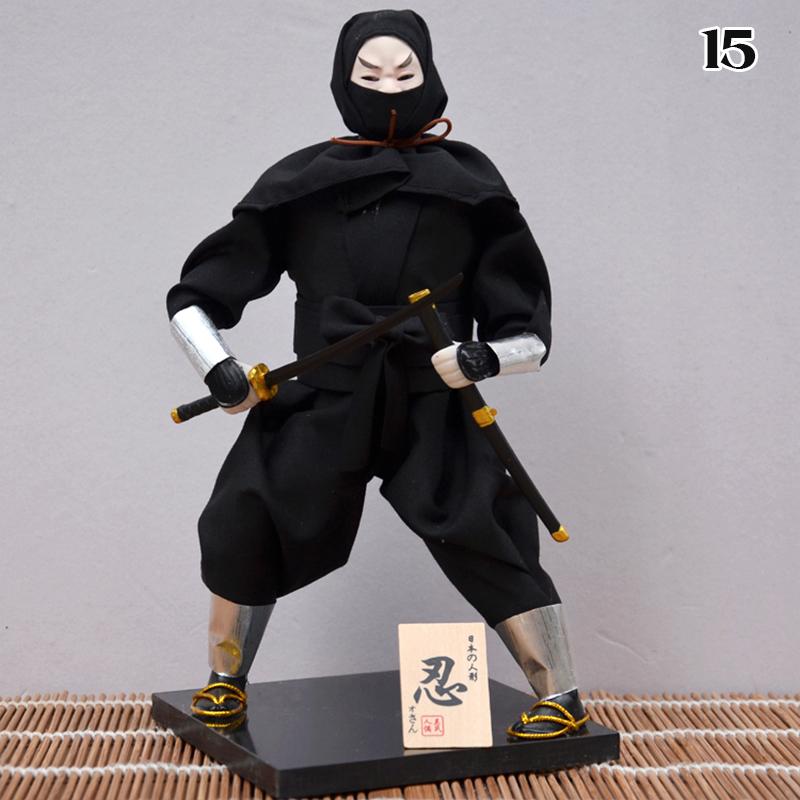 Japanese Samurai Ninja Figurines Dolls With Kimono Traditional Ninja Ornaments Home Decor Collection Arts Craft Gifts